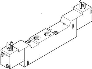 Festo MEBH-5/3E-1/8-P-S-B Selenoid valf