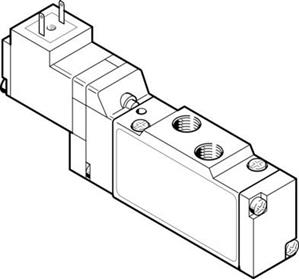 Festo MEH-5/2-1/8-P-L-B Selenoid valf
