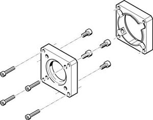 Festo EAMF-A-48A-60G/H Motor flanşı Turkiye