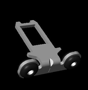 Euchner BETAETIGER-S-WQT-LN Actuator S, bent, for safety switch SGA/SGP/STA/STP/STM for insertion funnel