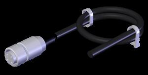 Euchner C-M12F04-04X034PU05,0-GA-035613 Connecting cable with plug connector M12