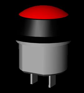 Euchner DRUCKTASTER ROT 1S Pushbutton, not illuminated Turkiye