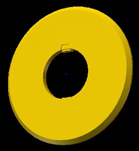 Euchner ES-HAAV-0 Emergency stop plate – blank – for 40 mm buttons on ES-XA devices Turkiye