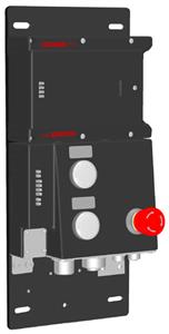 Euchner MGB-L0B-PNA-R-124126 Interlocking module and bus module MGB-L0-PN with 2 control elements, 7/8