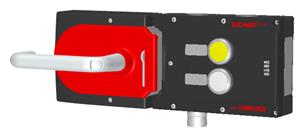 Euchner MGB-L0H-ARA-L-124259 Interlocking set MGB-L0H-ARA, with 2 pushbuttons, incl label carrier, RC18