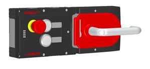Euchner MGB-L0H-ARA-R-121254 Interlocking sets MGB-L0H-ARA, with 2 pushbuttons, emergency stop, incl label carrier
