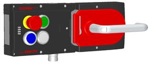 Euchner MGB-L1H-ARA-R-119924 Locking set MGB-L1H-ARA (guard locking by spring force) with 3 pushbuttons, emergency stop, RC26