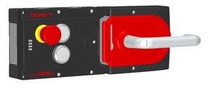 Euchner MGB-L2H-ARA-R-121238 Locking set MGB-L2H-AR (guard locking by solenoid force) with 2 pushbuttons, emergency stop