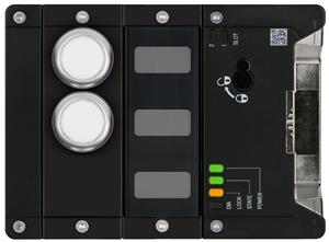 Euchner MGB2-L1-MLI-U-YB1B7-DA-R-165373 Locking module MGB2-L1-MLI (2 pushbuttons, open-circuit current principle, door hinge on right)