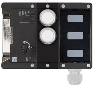 Euchner MGB2-L2-BR-U-XB7S0-DY-L-164403 Locking module MGB2-L2-BR (2 pushbuttons, open-circuit current principle, door hinge on left)