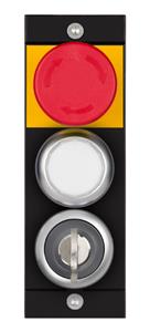 Euchner MSM-1-K-CA-CPJ-B4-137736 Submodule MSM-1-K (emergency stop, 1 illuminated pushbutton, 1 key-operated rotary switch, form L) Turkiye