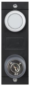 Euchner MSM-1-P-CA-LQY-D6-161739 Submodule MSM-1-P (white cover for indicators, slide-in label, key-operated rotary switch)