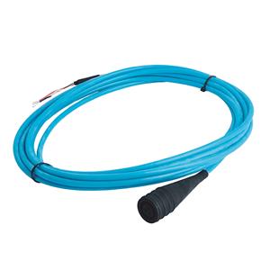 Allen Bradley 1443-CBL-MS2IBC-32S 32 feet of Silicone twisted shielded pair cable w/ molded 2 pin MIL connector and terminated to blunt cut