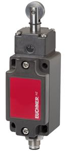 Euchner NZ2RL-511SVM5 Safety switch NZRL, extended roller plunger, steel roller ø 18 mm, plug connector SVM5