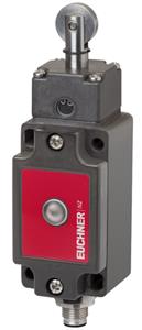 Euchner NZ2RL-538L0605MDC Safety switch NZRL, extended roller plunger, steel roller ø 18 mm, plug connector M12