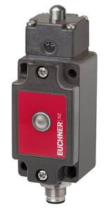 Euchner NZ2WO-511SVM5L060GE Safety switch NZWO, rounded plunger, steel roller ø 10 mm, plug connector SVM5