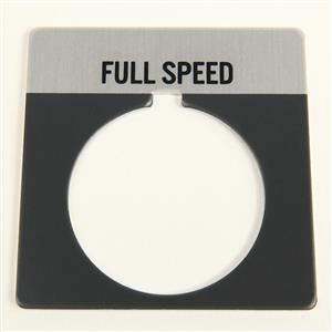 Allen Bradley 800T-X509 30mm 800T FULL SPEED Legend Plate Turkiye