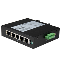 Pepperl+Fuchs ICRL-U-5RJ45-G-DIN Ethernet unmanaged switch with 5 RJ45 gigabit ports and fault alarm