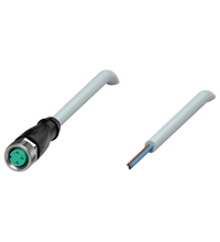 Pepperl+Fuchs V3-GM-5M-PVC Female cordset single-ended M8 straight A-coded, 3-pin, PVC cable grey