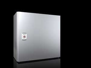 Rittal AX 1006.000 AX kompakt pano, GYD: 380x380x210 mm, paslanmaz çelik 14301, montaj plakalı, tek kapılı, bir mandallı kilit Turkiye