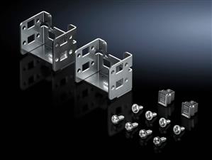 Rittal DK 7859.065 VX IT mounting kit, for modular PDU (PSM), 2 mounting brackets, for Plug & Play attachment of the PSM busbars in the Zero-U-Space of the VX IT, sheet steel, zinc-plated