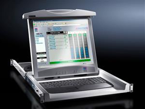 Rittal DK 9055.310 DK Monitör/klavye ün, 1U, Almanca, RAL7035 Turkiye