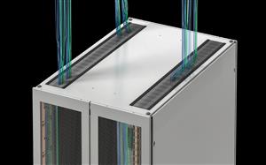 Rittal TX 5541.220 TX Colocation server rack, WxHxD: 800x2200x1200 mm, 47 U, vented sheet steel door at the front, vented sheet steel door at the rear, vertically divided, 130° hinges front and rear
