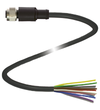 Pepperl+Fuchs V112-G-BK10M-PUR Female cordset single-ended M12 straight A-coded, 12-pin, PUR cable black Turkiye