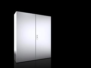 Rittal AX 1305.000 AX kompakt pano, GYD: 1000x1200x300 mm, paslanmaz çelik 14404, montaj plakalı, çift kapılı, 3 nokta kilit sistemli