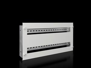 Rittal SV 9683.763 SV Support frame, for DIN rail-mounted devices, 2 x 24 pitch units, WH: 500x295 mm, for VX (W: 600 mm)