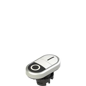 Pizzato E2 1PDRL9AAAA Double lower flush pushbutton, with marking Turkiye