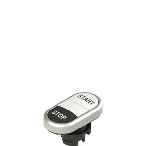Pizzato E2 1PDRL9AAAN Double lower flush pushbutton, with marking Turkiye