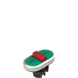 Pizzato E2 1PTRS9AAAY Triple lower flush pushbutton, with marking Turkiye