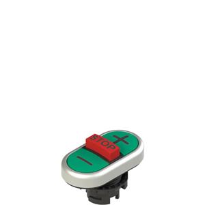 Pizzato E2 1PTRS9AABB Triple lower flush pushbutton, with marking Turkiye