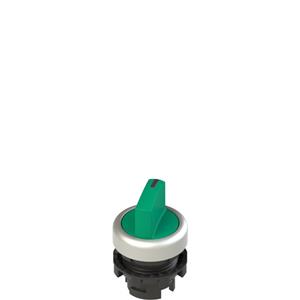 Pizzato E2 1SL12ACD49AB Illuminated short handle selector, 2 positions green with marking Turkiye