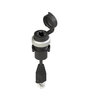 Pizzato E2 1RJ459BN1 RJ45 socket EROUND series Turkiye