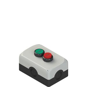 Pizzato ES AC32011 Complete unit with enclosure, 1 flush pushbutton, 1 projecting pushbutton and contacts Turkiye