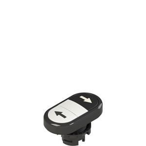 Pizzato E2 1PDRL1AABS Double lower flush pushbutton, with marking Turkiye
