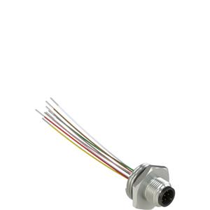 Pizzato VF CNM8PM M12 metallic male wired connector, 8 poles, for PG 13,5 threads Turkiye