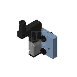 Dopag 1007361 Solenoid valve plate with industrial plug type CI