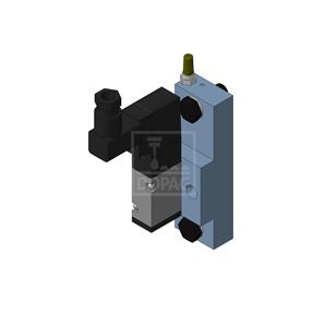 Dopag 1007380 Solenoid valve plate with industrial plug type CI Turkiye