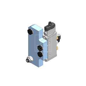 Dopag 1010911 Solenoid valve plate for plug 3 pole M8x1