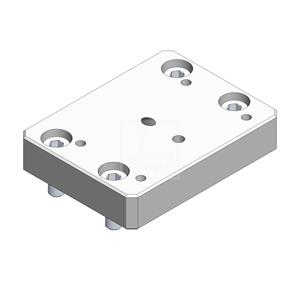Dopag 1015290 Adaptor plate M8 (38x80 mm) to M6 (40x70 mm) Turkiye