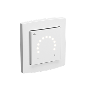 Alre HTRRUt210.A00#31 Room temperature controller with luminous ring scale, flush-mounted, cover 55x55mm, pure white, glossy Turkiye