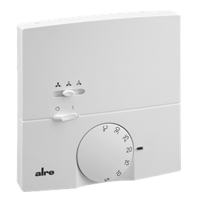 Alre KTRRB-117.128 Room thermostat, heating/cooling, surface-mounted, 230V AC, 3-stage fan output