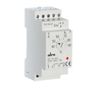 Alre ITR 79.405 Temperature controller for standard rail mounting, 35…95…°C Turkiye
