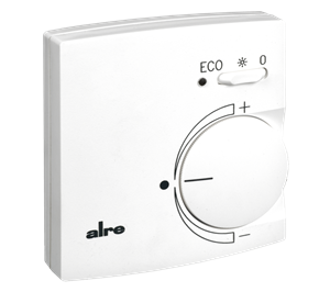 Alre KTRRB-052.245 Room thermostat for cooling ceilings, surface-mounted, 24V AC/V DC, 2-/4-pipe, off/comfort/ECO switch