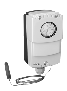 Alre JET-130 XF Capillary thermostat, wall mounting, 40…100…°C, adjustable hysteresis 220K, internal setting, capillary length 18m