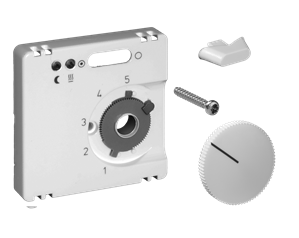Alre JZ-005.101 Cover set for underfloor temperature controller FETR 101715, 55×55, pure white (RAL9010), matt