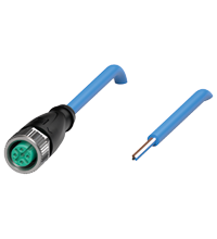 Pepperl+Fuchs V1-G-N4-5M-PVC Female cordset single-ended M12 straight A-coded, 4-pin, PVC cable blue, NAMUR